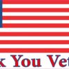 Thank You Veterans Vinyl Sticker