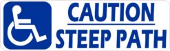 Handicap Caution Steep Path Magnet