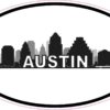 Skyline Oval Austin Texas Vinyl Sticker