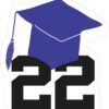 Grad Hat Senior 22 Vinyl Sticker