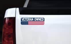 StickerTalk Veteran Owned Magnet, 10 inches x 3 inches
