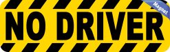 Alternative view of StickerTalk No Driver Magnet, 10 inches x 3 inches