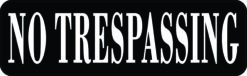 No Trespassing Vinyl Sticker