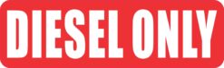 Diesel Only Vinyl Sticker