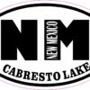 Oval Cabresto Lake NM Vinyl Sticker