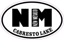 Oval Cabresto Lake NM Vinyl Sticker