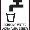 English Spanish Drinking Water Magnet