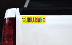 Yellow Librarian Vinyl Sticker