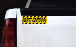 Slow Vehicle Food Delivery Magnet