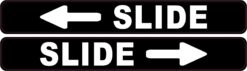Right and Left Arrow Slide Vinyl Stickers