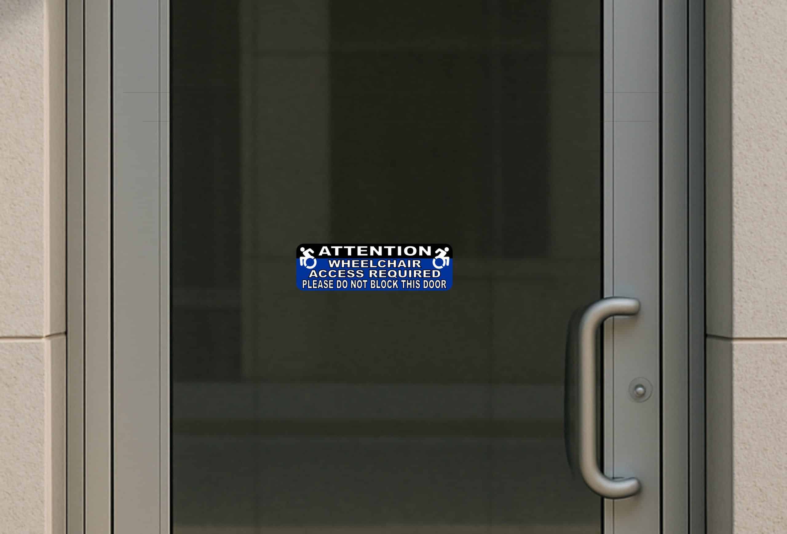 StickerTalk Wheelchair Access Required Vinyl Sticker, 10 inches - Image 6