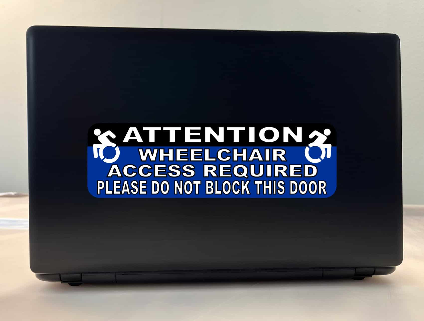 StickerTalk Wheelchair Access Required Vinyl Sticker, 10 inches - Image 3