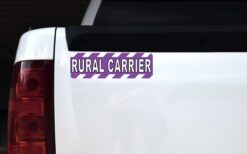 Purple Rural Carrier Vinyl Sticker