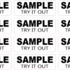 Try It Out Sample Vinyl Stickers