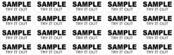 Try It Out Sample Vinyl Stickers