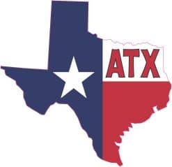 StickerTalk Die Cut ATX Austin Texas Vinyl Sticker, 5 inches x 4