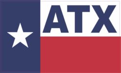 Texas Flag ATX Austin Vinyl Sticker