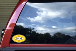 Flag Oval Taos Vinyl Sticker
