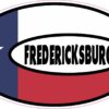 Flag Oval Fredericksburg Vinyl Sticker