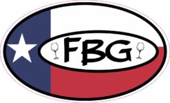 Wine Glass FBG Fredericksburg Texas Vinyl Sticker