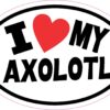 I Love My Axolotl Vinyl Sticker