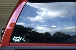 Hope Christian Fish Vinyl Sticker