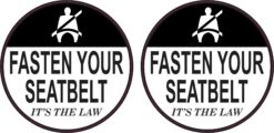 Fasten Your Seatbelt Vinyl Stickers