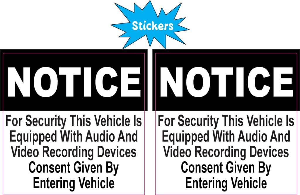 Voice Record Sticker StickerTalk Vehicle Equipped with Recording Devices Vinyl Sticke ...
