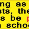 As Long as There Are Tests Prayer in School Vinyl Sticker