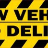 Slow Vehicle Food Delivery Vinyl Sticker