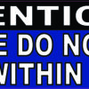 Do Not Park Within 8 Feet Wheelchair Vinyl Sticker