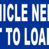 Vehicle Needs 8 Feet to Load Wheelchair Vinyl Sticker