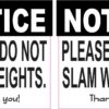 Do Not Slam Weights Vinyl Stickers