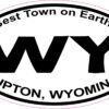 Upton Wyoming Vinyl Sticker