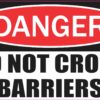 Do Not Cross Barriers Magnet