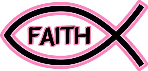 Faith Christian Fish Vinyl Sticker