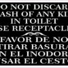 Do Not Discard Trash in Toilet Magnet