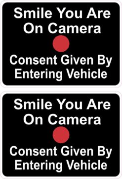 Smile You Are on Camera Vinyl Stickers