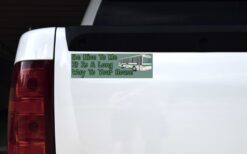 Be Nice to Me Bus Driver Vinyl Sticker