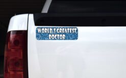 Worlds Greatest Doctor Vinyl Sticker