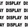 Display Vinyl Stickers
