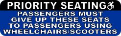 StickerTalk Dynamic Disability Priority Seating Magnet, 10 inches x 3 inches