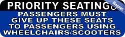 Alternative view of StickerTalk Dynamic Disability Priority Seating Magnet, 10 inches x 3 inches