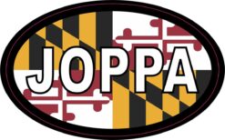 Flag Oval Joppa Maryland Vinyl Sticker