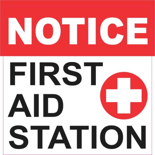 Notice First Aid Station Magnet