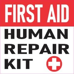 StickerTalk Human Repair Kit First Aid Magnet, 5 inches x 5 inches