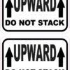 Upward Do Not Stack Vinyl Stickers