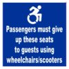 Passengers Must Give up Seats to Guests Using Wheelchairs Magnet