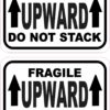 Fragile Upward Do Not Stack Vinyl Stickers