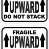 StickerTalk Fragile Upward Do Not Stack Vinyl Stickers, 1 sheet